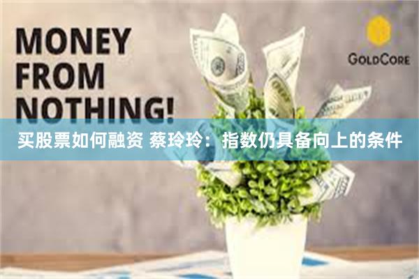 买股票如何融资 蔡玲玲:指数仍具备向上的条件