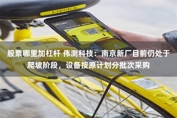 股票哪里加杠杆 伟测科技：南京新厂目前仍处于爬坡阶段，设备按原计划分批次采购